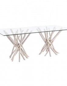 MESA DE COMEDOR VIDRIO SAHEL 200X100CM. - BZT